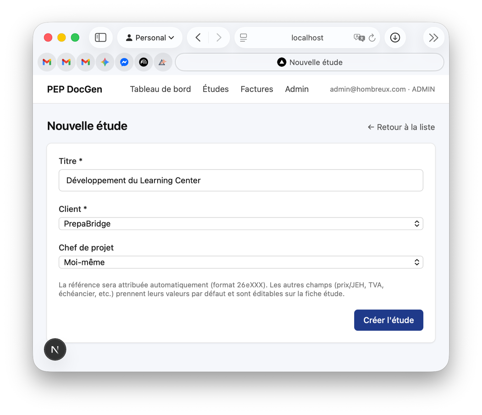 Pep-DocGen — new study setup