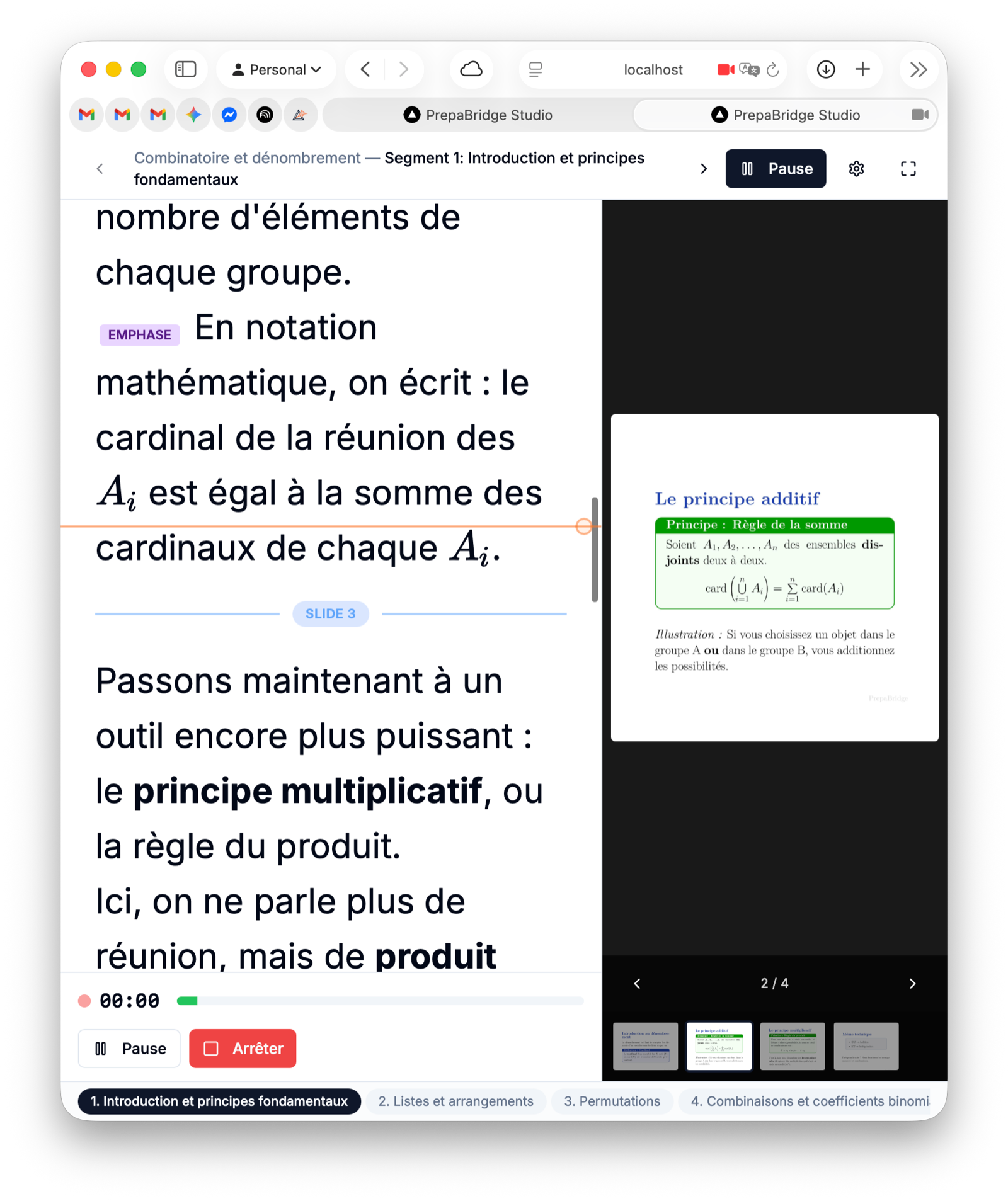 PrepaBridge Studio — in-browser prompter recording
